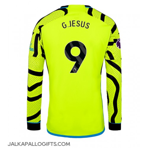 Arsenal Gabriel Jesus #9 Vieraspaita 2023-24 Pitkähihainen